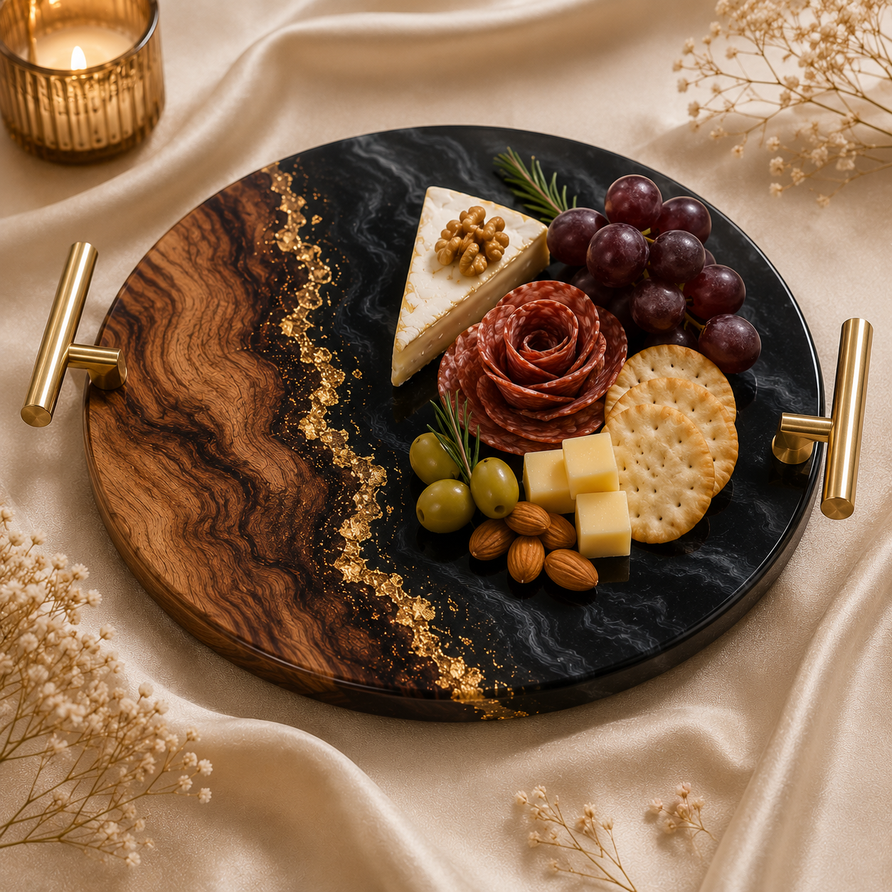 Midnight Luxe Mini Charcuterie Board - 8