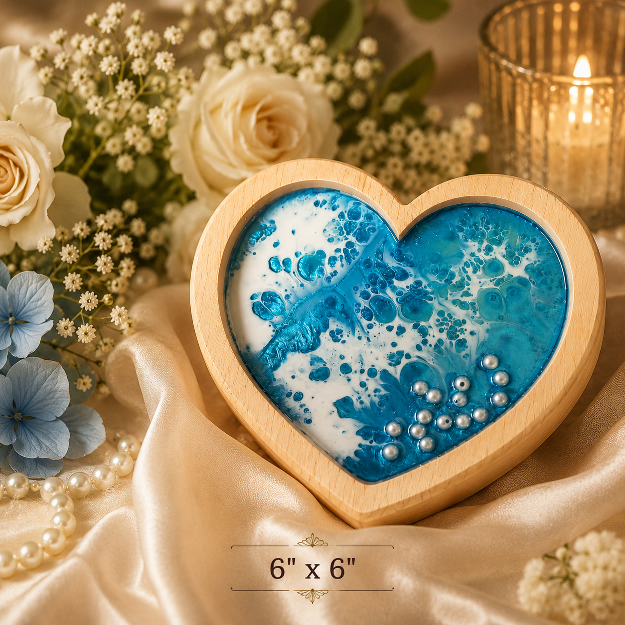 Ocean Pearl Heart Keepsake