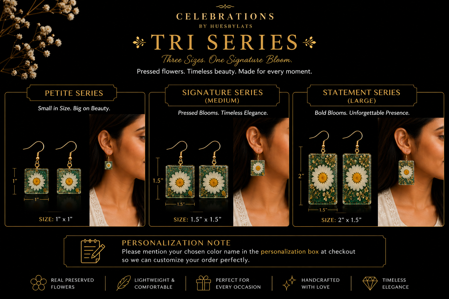 Trio - Botanical Earrings